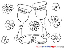 Glasses Love Coloring Pages free