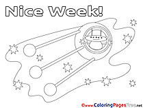 Cosmos Kids Nice Week Coloring Pages