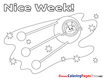 Nice week coloring cards