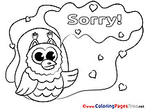 Owl Coloring Sheets Sorry free