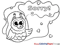 Owl Coloring Sheets Sorry free