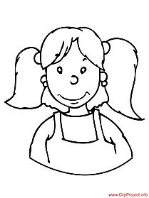Girl color sheet