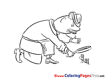 Ant Kids free Coloring Page