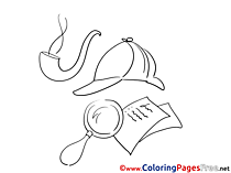 Cap Pipe Loupe for Children free Coloring Pages