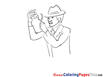 Clue Loupe for Kids printable Colouring Page