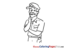 Coloring Pages Detective Kids download