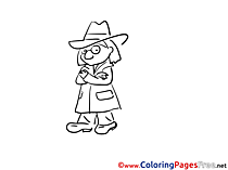 Hat printable Coloring Pages for free