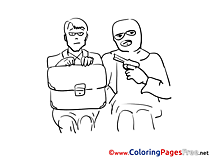 Hostage printable Coloring Sheets download