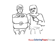 Hostage printable Coloring Sheets download