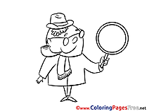 Loupe Kids free Coloring Page