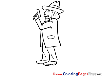 Pistol free printable Coloring Sheets