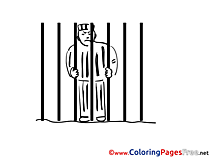 Prisoner download Colouring Sheet free