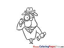 Sleuth Coloring Pages for free