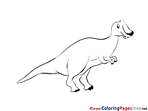 Image Dinosaur Colouring Page printable free