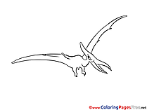 Pterodactyl free printable Coloring Sheets