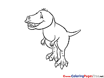 Tyrannosaurus download printable Coloring Pages