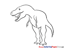 Tyrannosaurus Kids download Coloring Pages