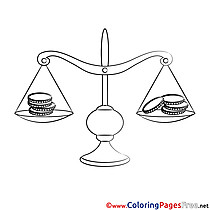 Balance free Colouring Page download