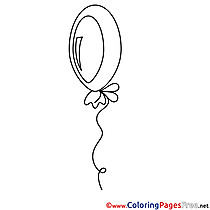 Ballon download printable Coloring Pages