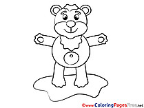 Bear Children Coloring Pages free