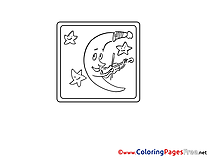 Crescent printable Coloring Pages for free