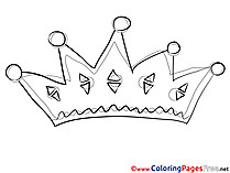 Crown Kids download Coloring Pages