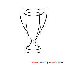 Cup for Kids printable Colouring Page