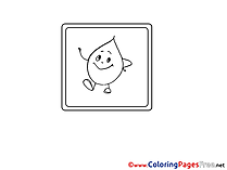 Drop Coloring Pages for free