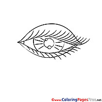 Eye Children Coloring Pages free