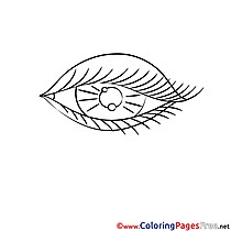 Eye Children Coloring Pages free