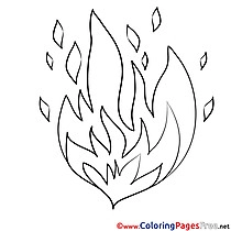 Fire Coloring Sheets download free