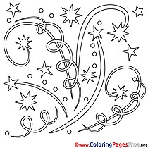 Fireworks Children Coloring Pages free