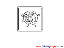 Globe Children download Colouring Page