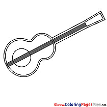 Guitar Coloring Pages for free