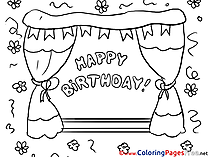 Happy Birthday Kids download Coloring Pages