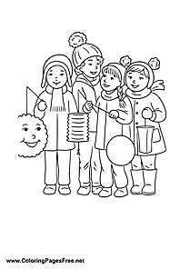 Lantern Festival Coloring Page Download PDF