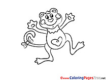 Monkey Coloring Sheets download free