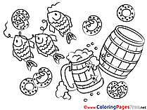 Oktoberfest Children download Colouring Page