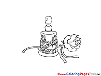 Perfume Rose Coloring Pages for free