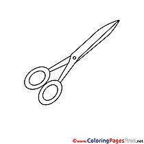 Scissors Kids download Coloring Pages