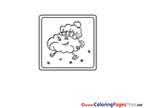 Skates Cloud Coloring Sheets download free