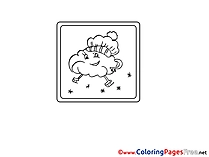Skates Cloud Coloring Sheets download free