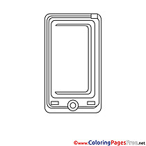 Smartphone for Children free Coloring Pages