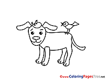 Bird Dog for free Coloring Pages download