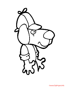 Dog coloring sheet