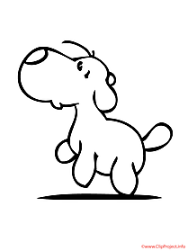 Dog printable coloring page