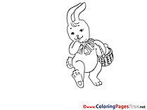 Bunny Easter Coloring Pages download