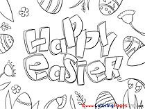 Celebration printable Coloring Pages Easter