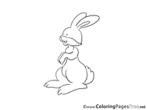 Colouring Sheet Bunny download Easter