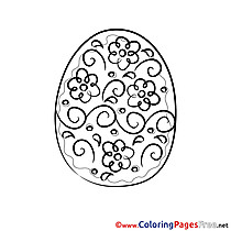 Easter Egg Coloring Pages free